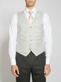 Pistachio Randwick Single Breasted Waistcoat with Piping