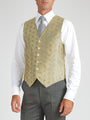 Gold Bees Silk Single Breasted Waistcoat