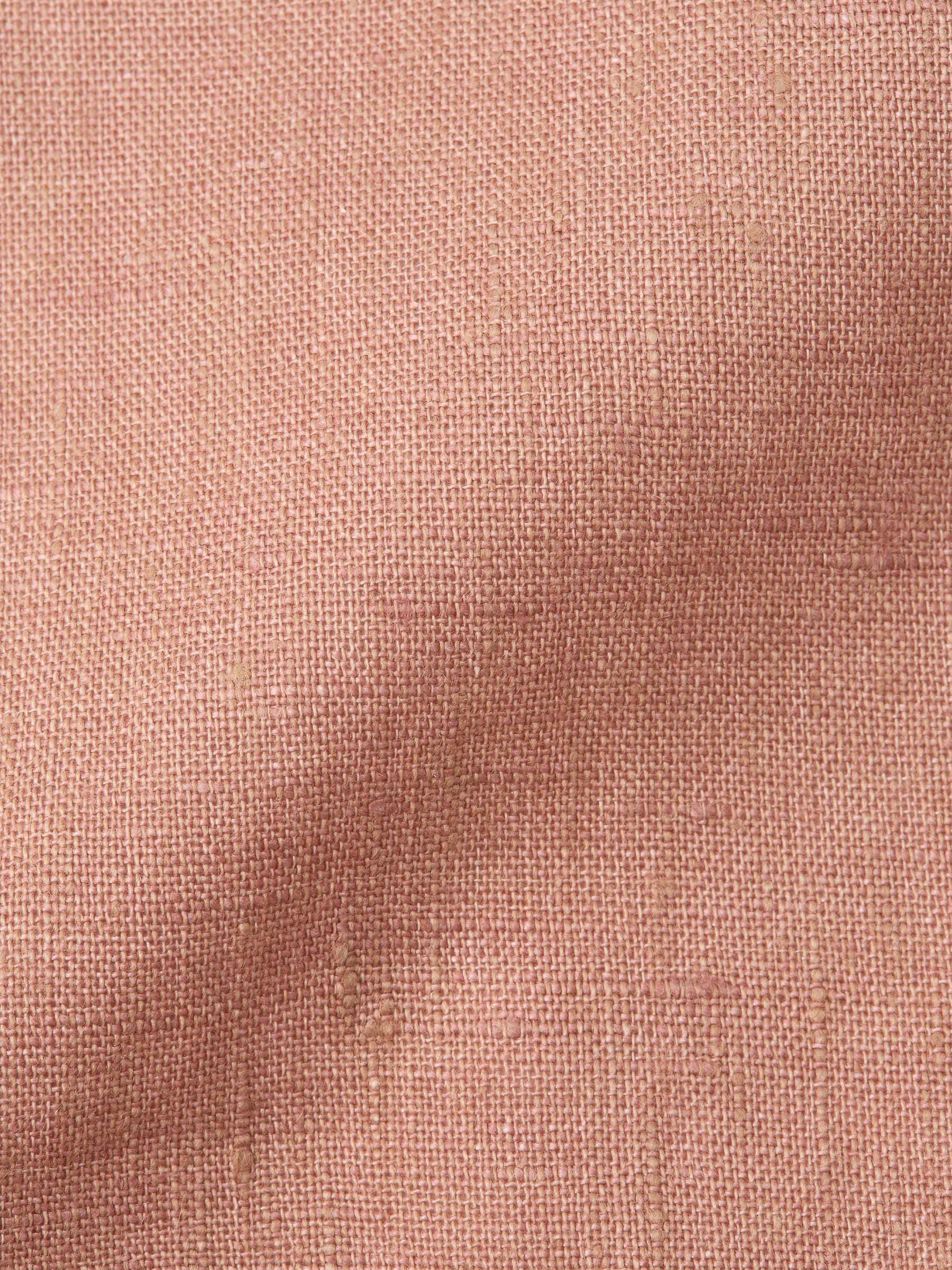 Sidmouth Pink Linen Single Breasted 6 Button Piped Waistcoat