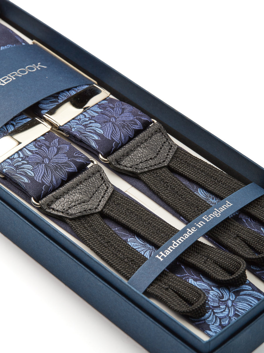 Blue Bourgainville Silk Braces – Favourbrook