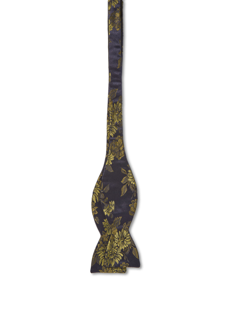 Olive Bourgainville Silk Bow Tie