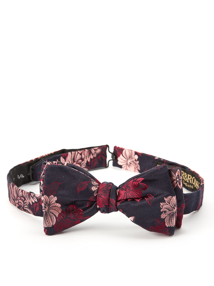 Pink Bourgainville Silk Bow Tie