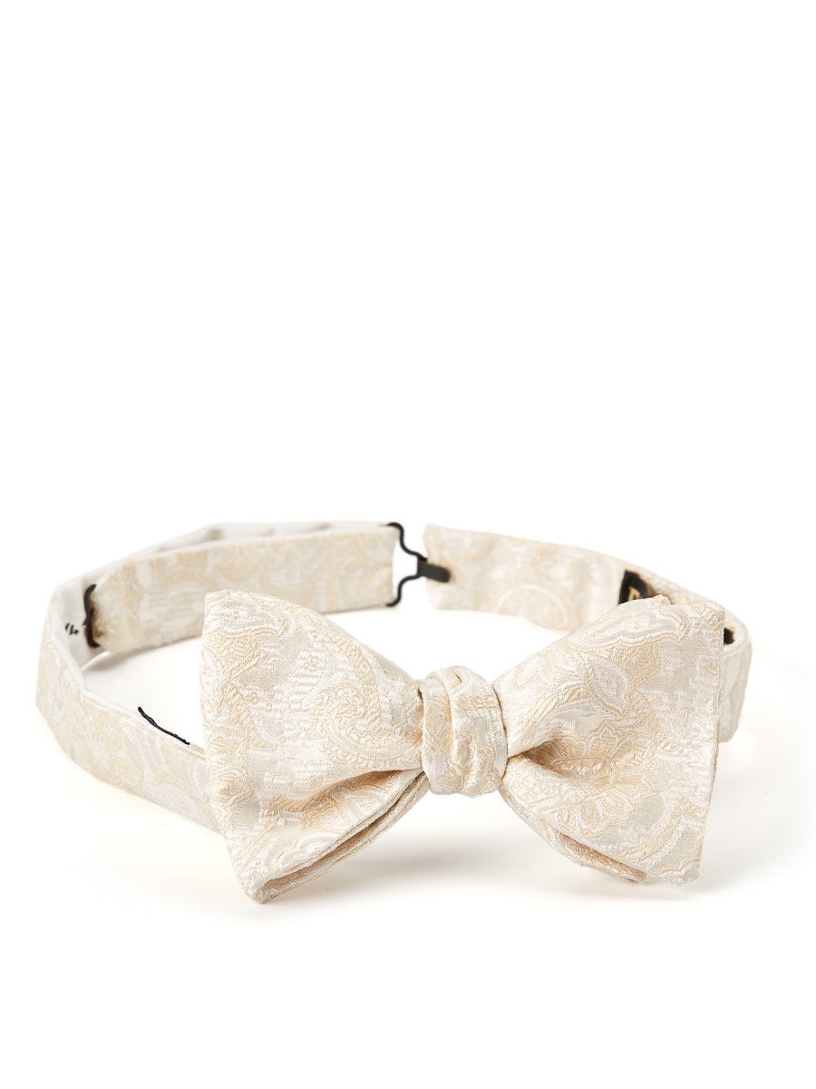 Ivory Albert Silk Bow Tie