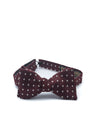 Burgundy Pickwick Silk Bow Tie
