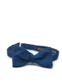 French Navy Douppion Silk Bow Tie