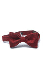 Burgundy Douppion Silk Bow Tie