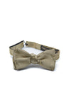 Gold Bees Silk Bow Tie