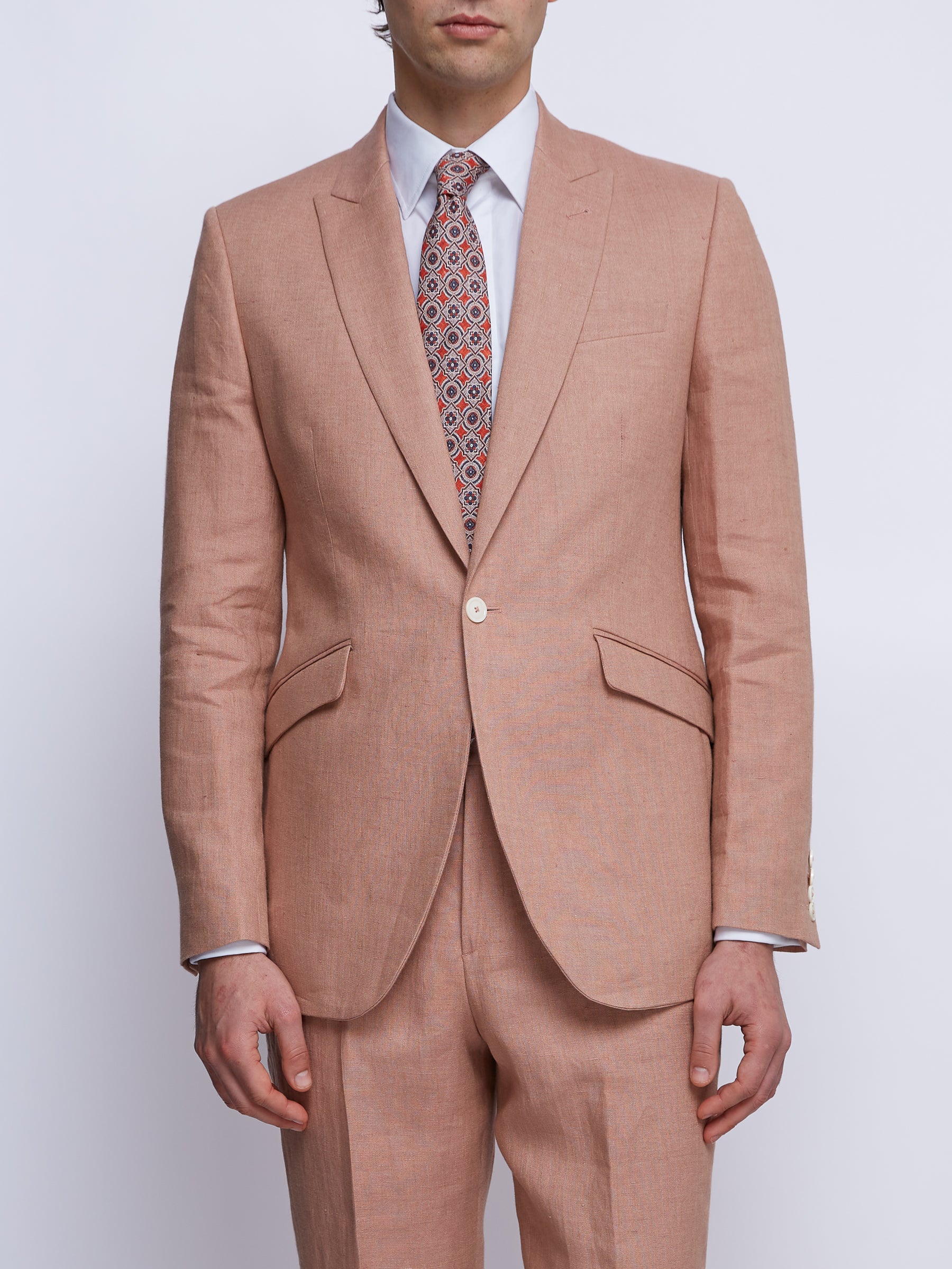 Pink Sidmouth Linen Ebury Jacket