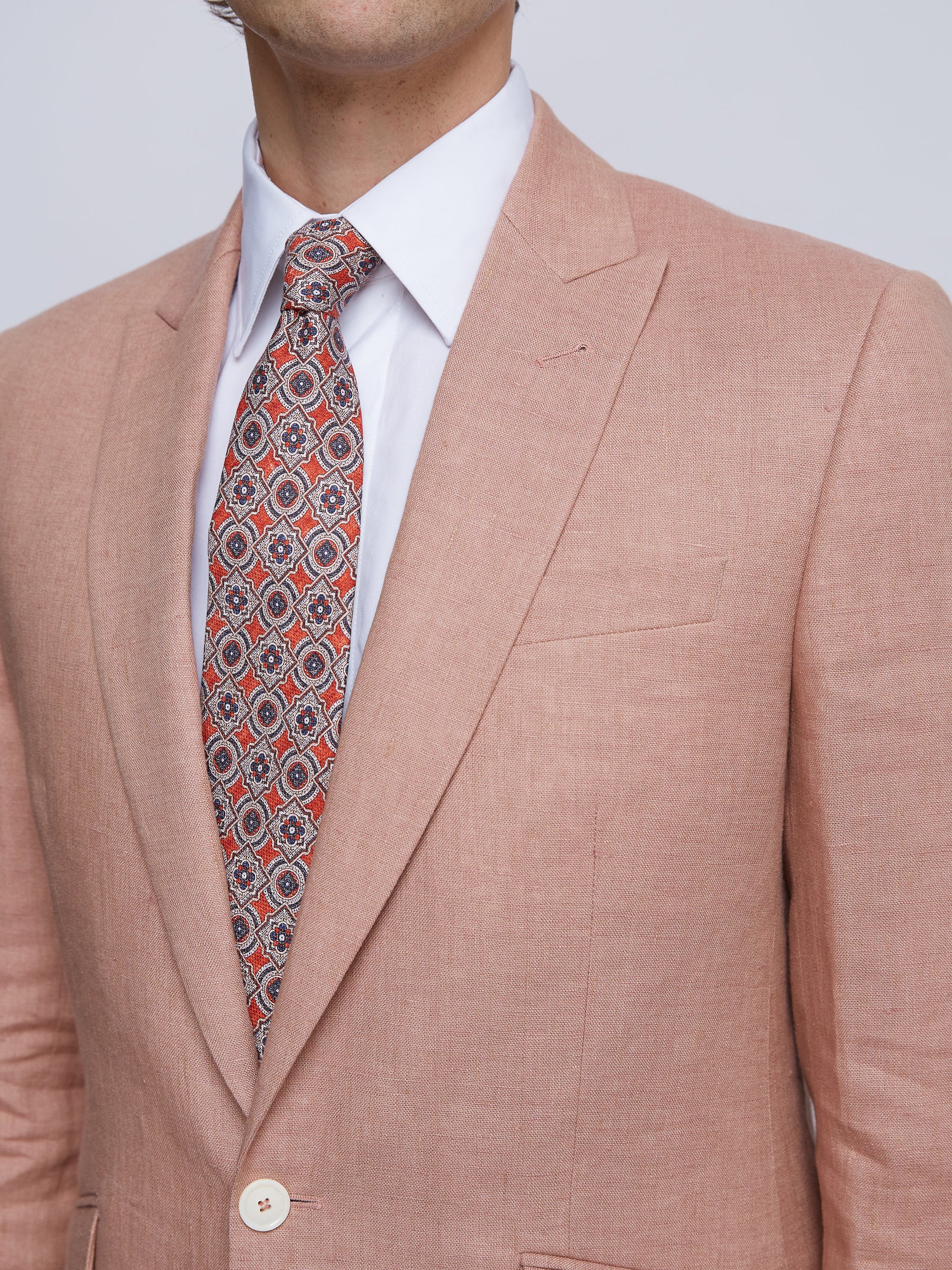 Pink Sidmouth Linen Ebury Jacket