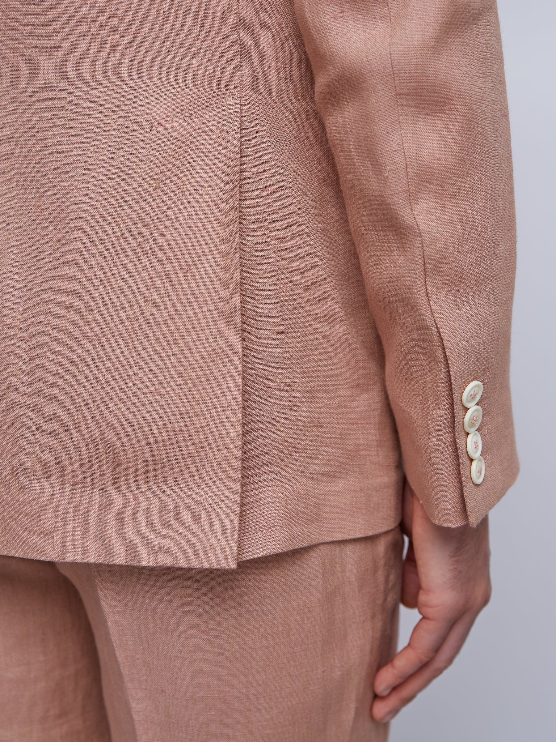 Pink Sidmouth Linen Ebury Jacket