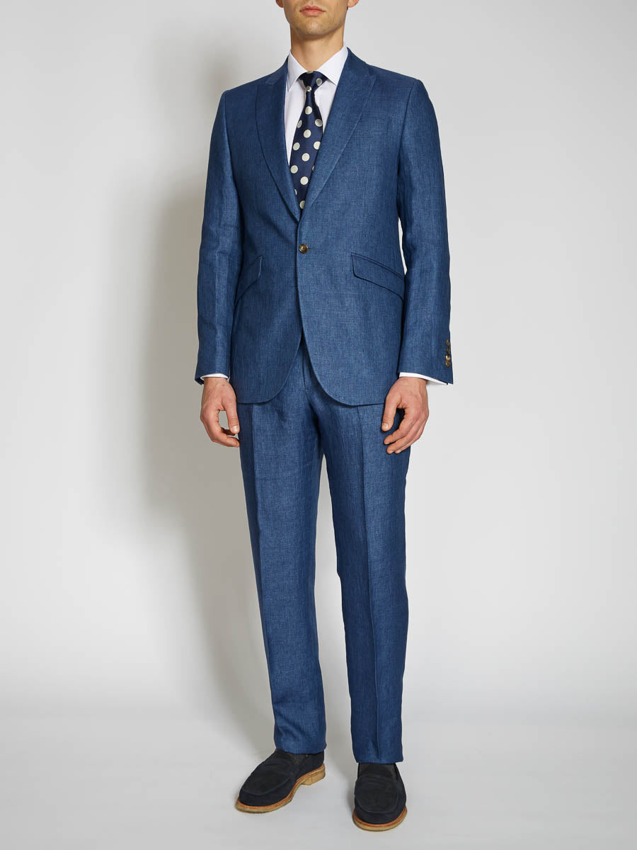 Indigo Woodcroft Linen Ebury Jacket