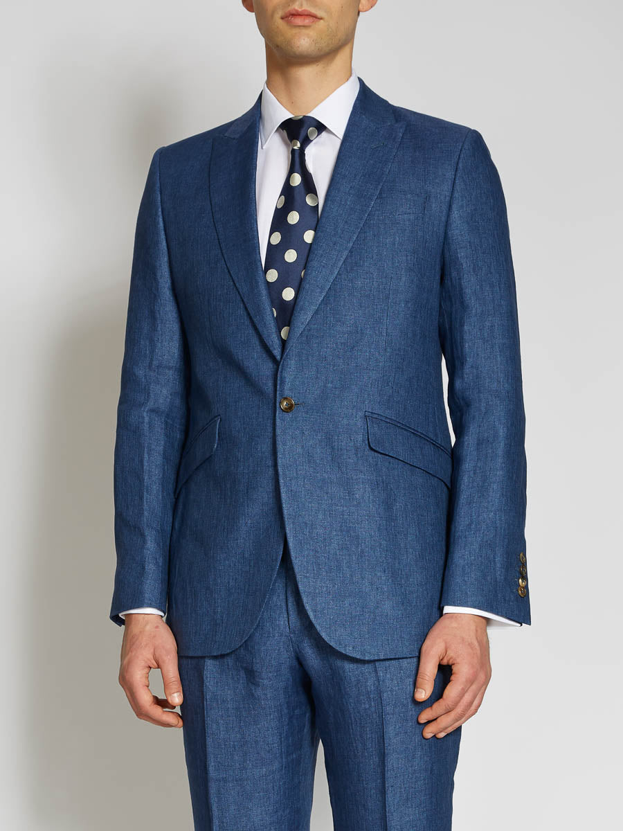 Indigo Woodcroft Linen Ebury Jacket