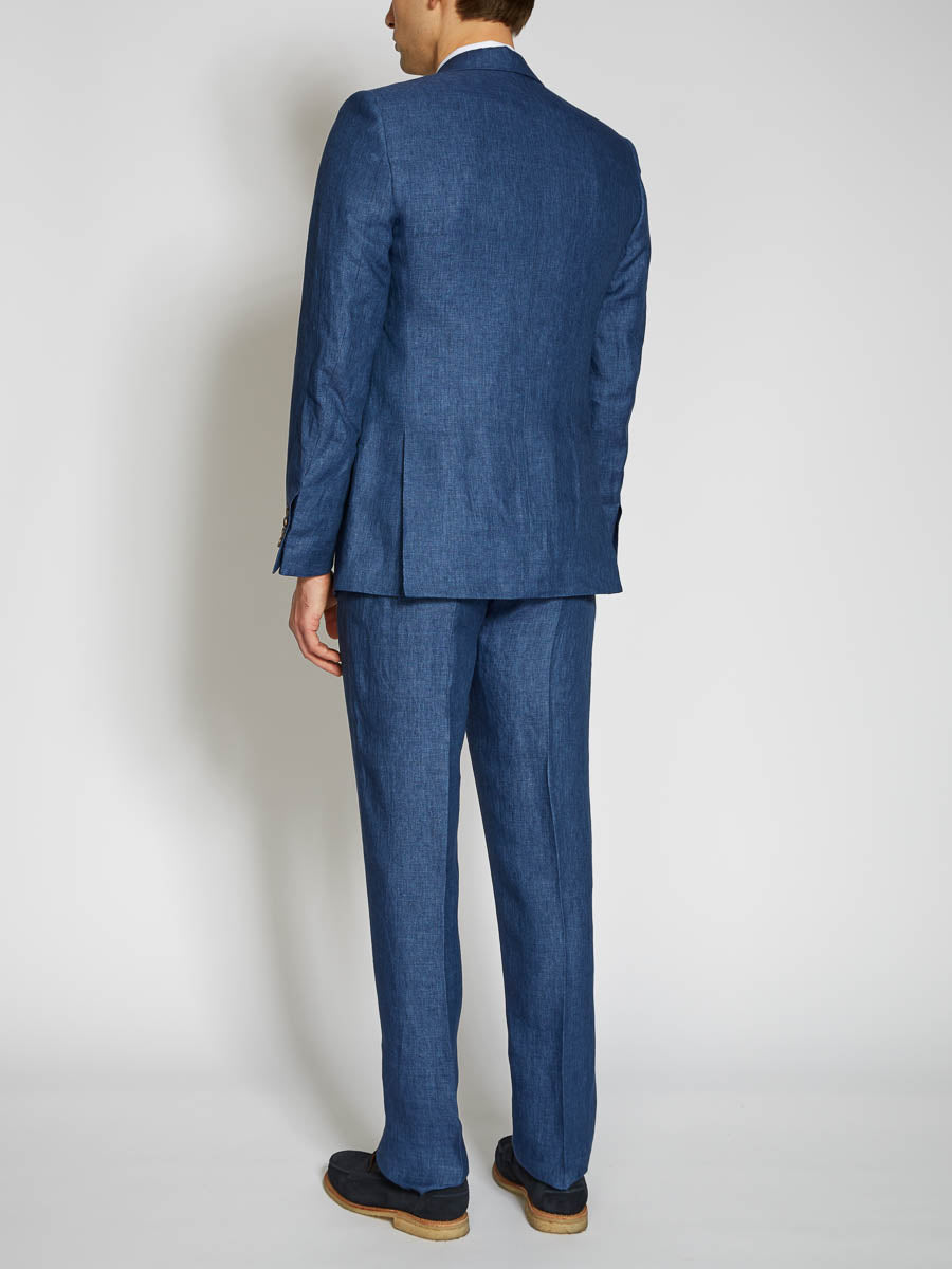 Indigo Woodcroft Linen Ebury Jacket