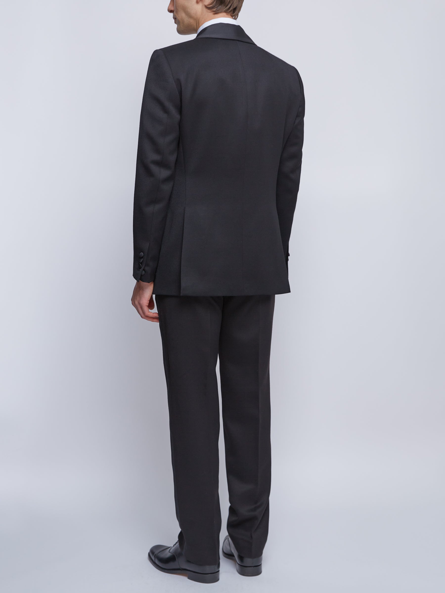 Black Hampton Shawl Lapel Wool Dinner Jacket