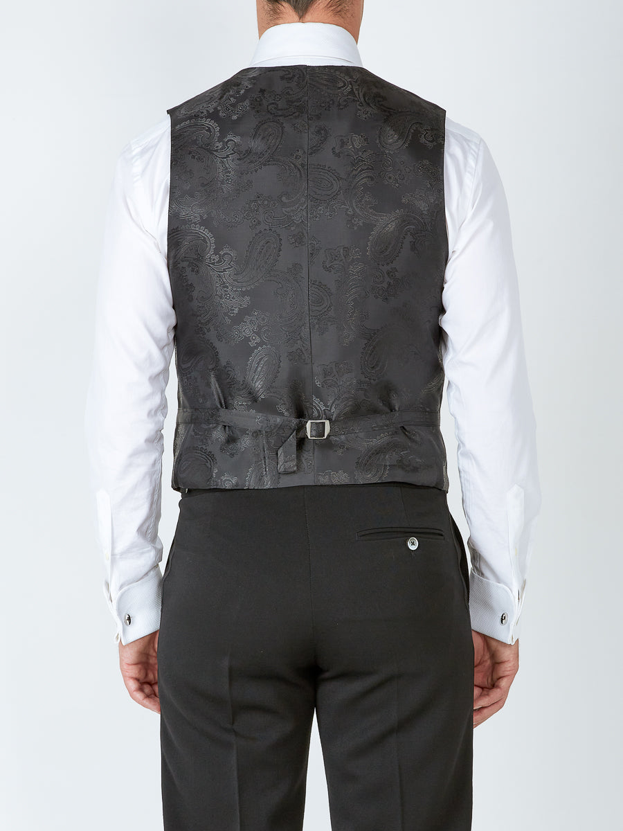 Blackwatch Tartan Wool Single Breasted Waistcoat