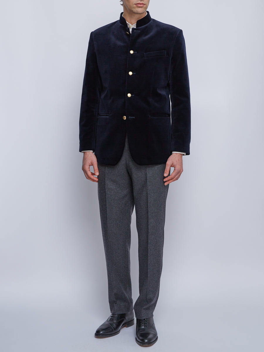 Nerhu Navy Tweed Heritage Jacket