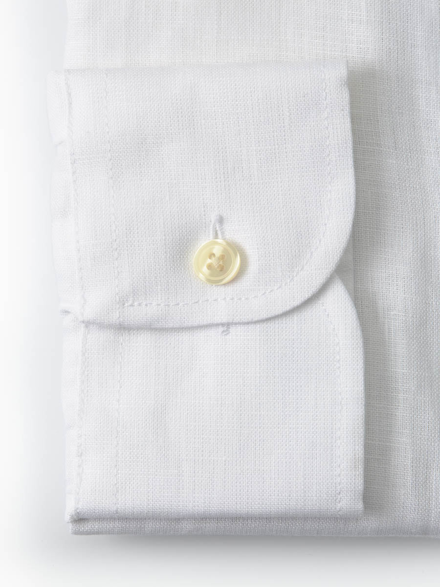 White Colne Linen Helford Shirt