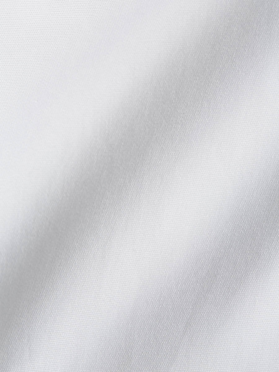 White Poplin Cotton Wedding Shirt