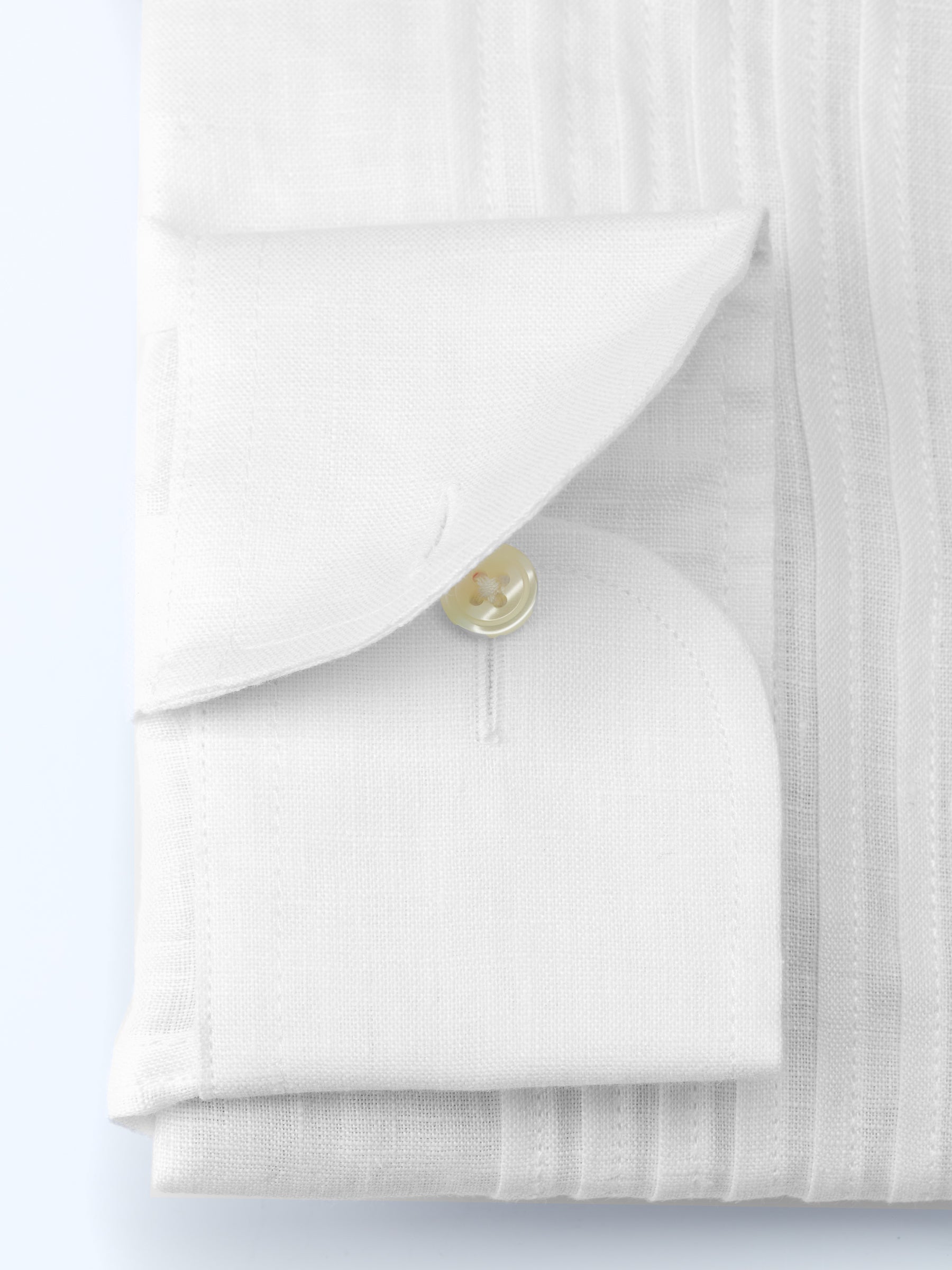 White Colne Linen Pintuck Dress Shirt