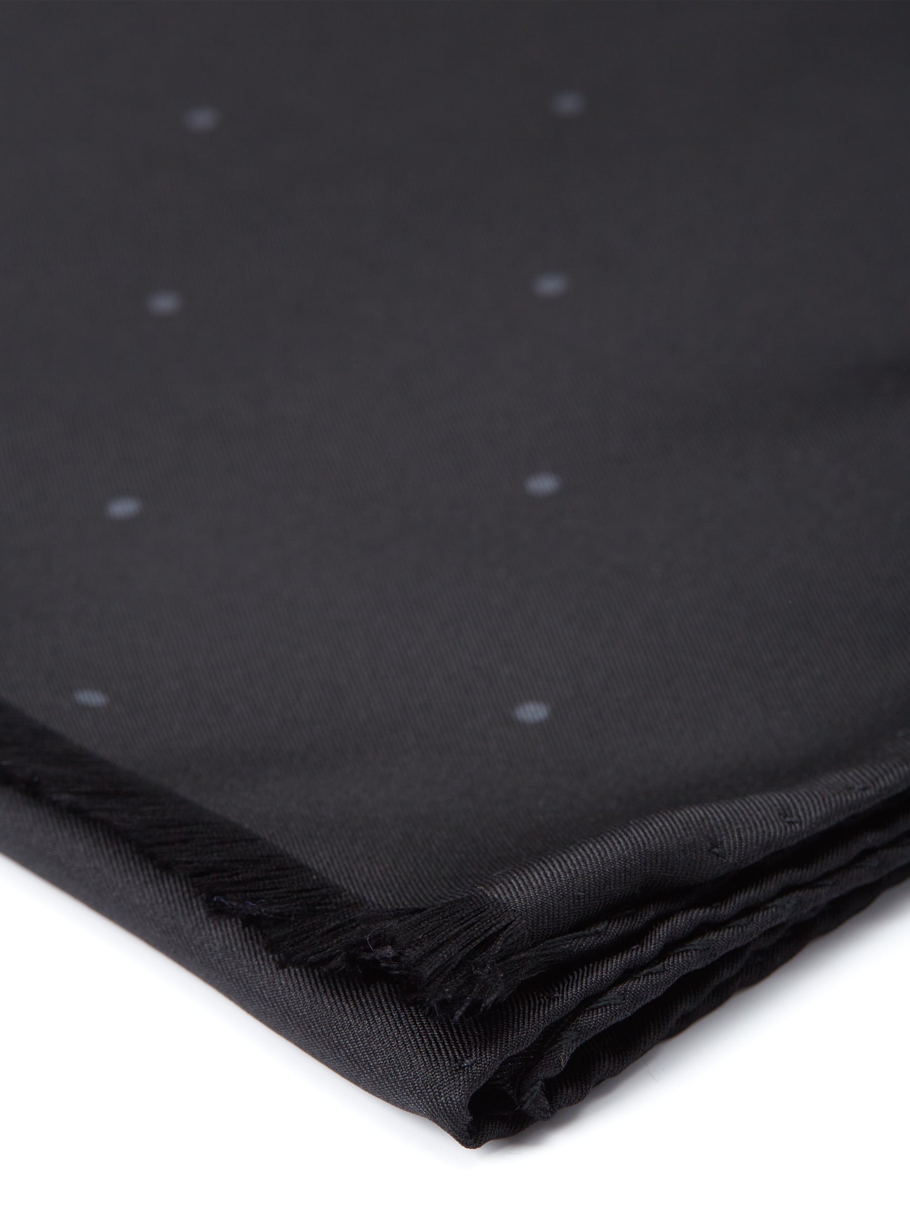 Black Spot Silk Scarf