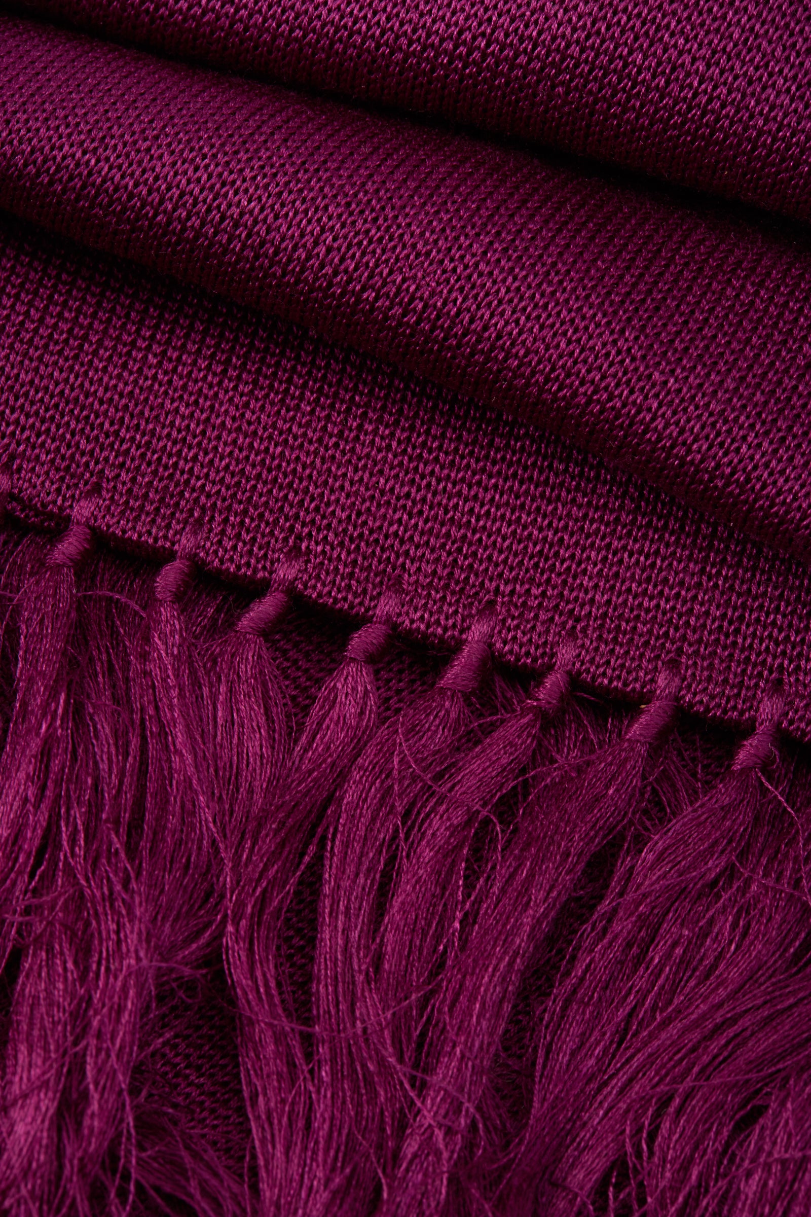 Fushia Mesh Silk Scarf