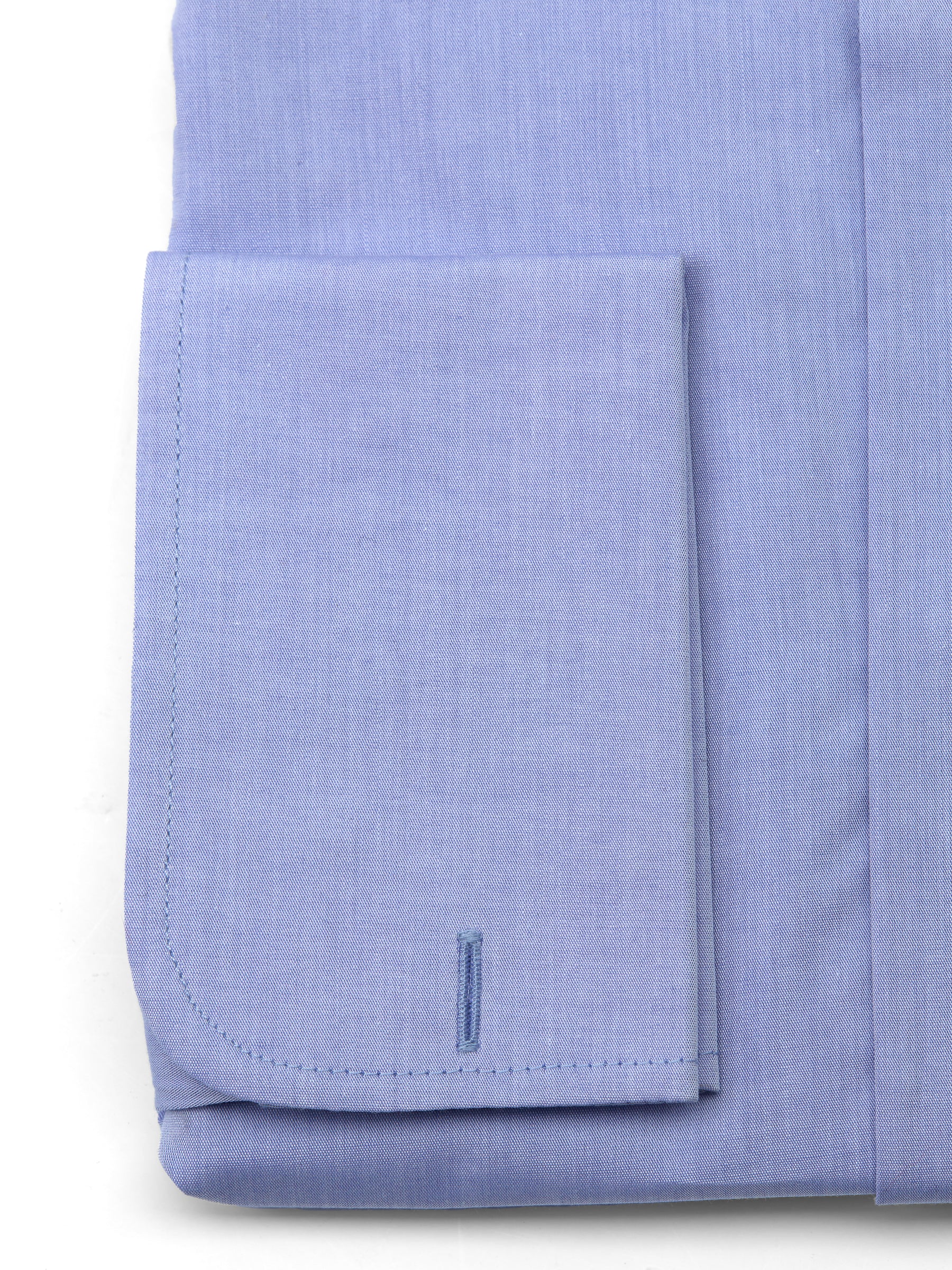 Lilac Blue Poplin Cotton Gatsby Shirt