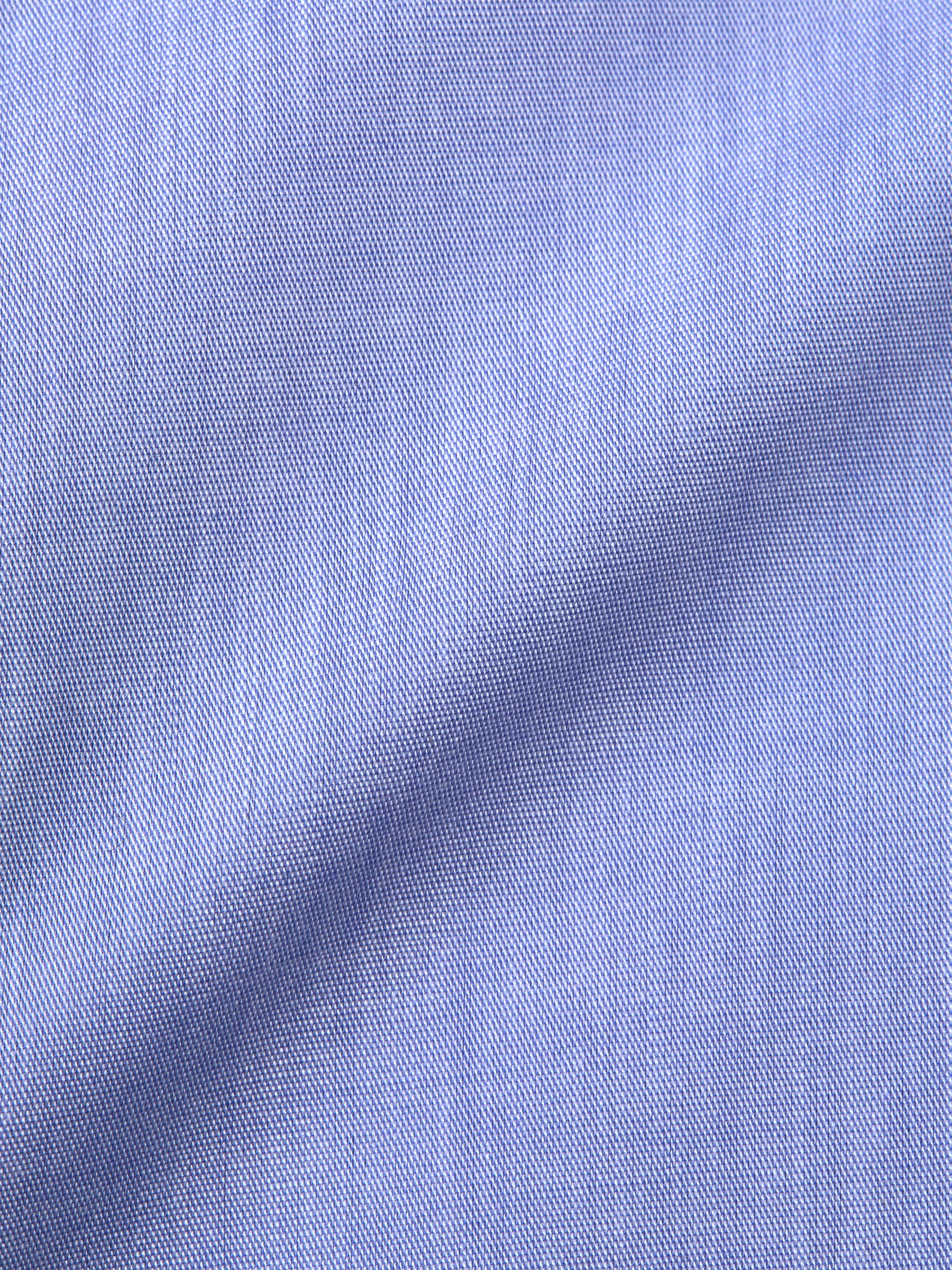 Lilac Blue Poplin Cotton Gatsby Shirt