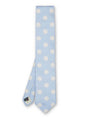 Cambridge Spot Sky/Cream Silk Tie