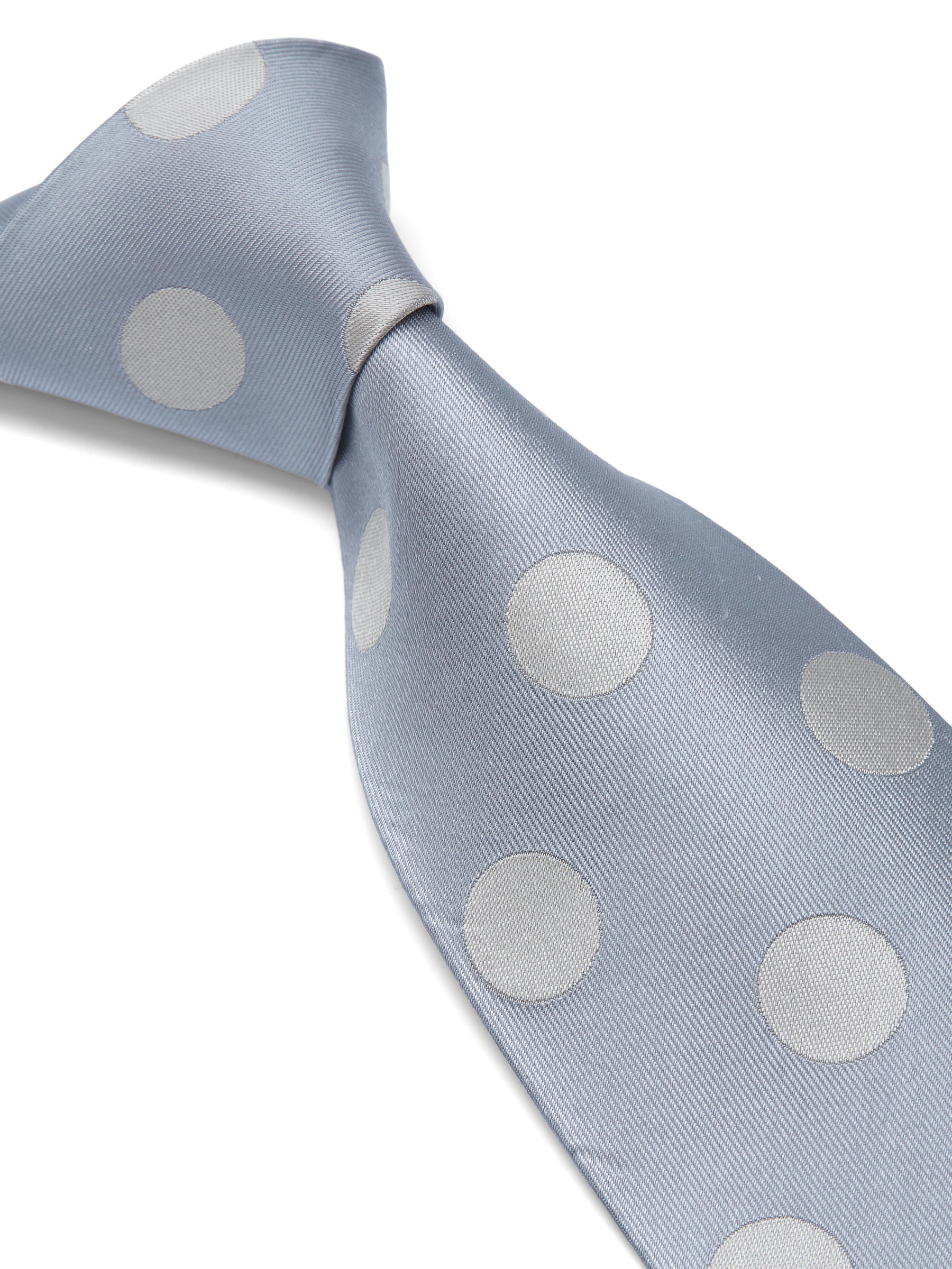 Cambridge Spot Grey/Cream Silk Tie