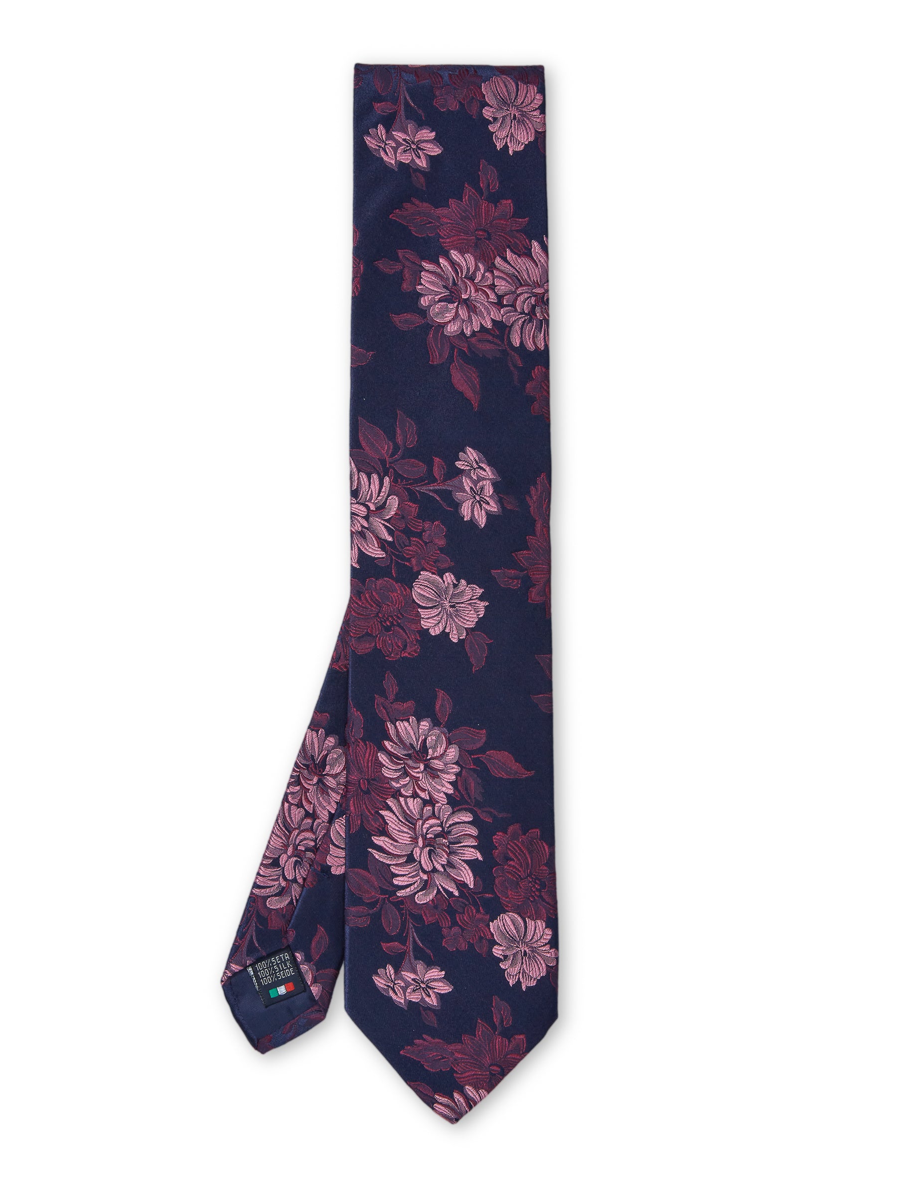 Pink Bourgainville Silk Tie