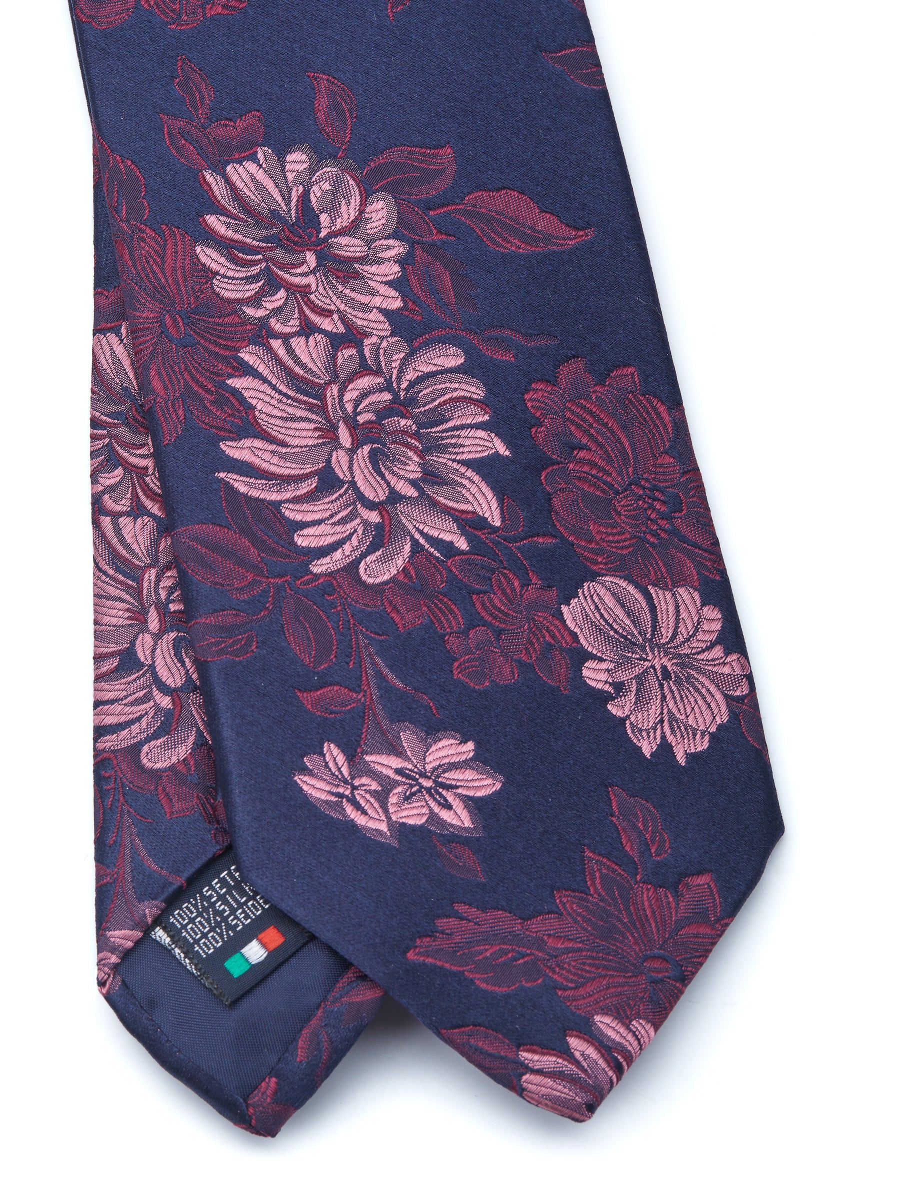 Pink Bourgainville Silk Tie