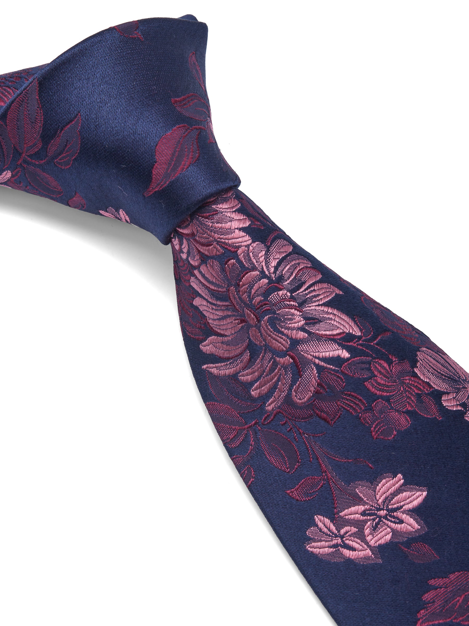 Pink Bourgainville Silk Tie