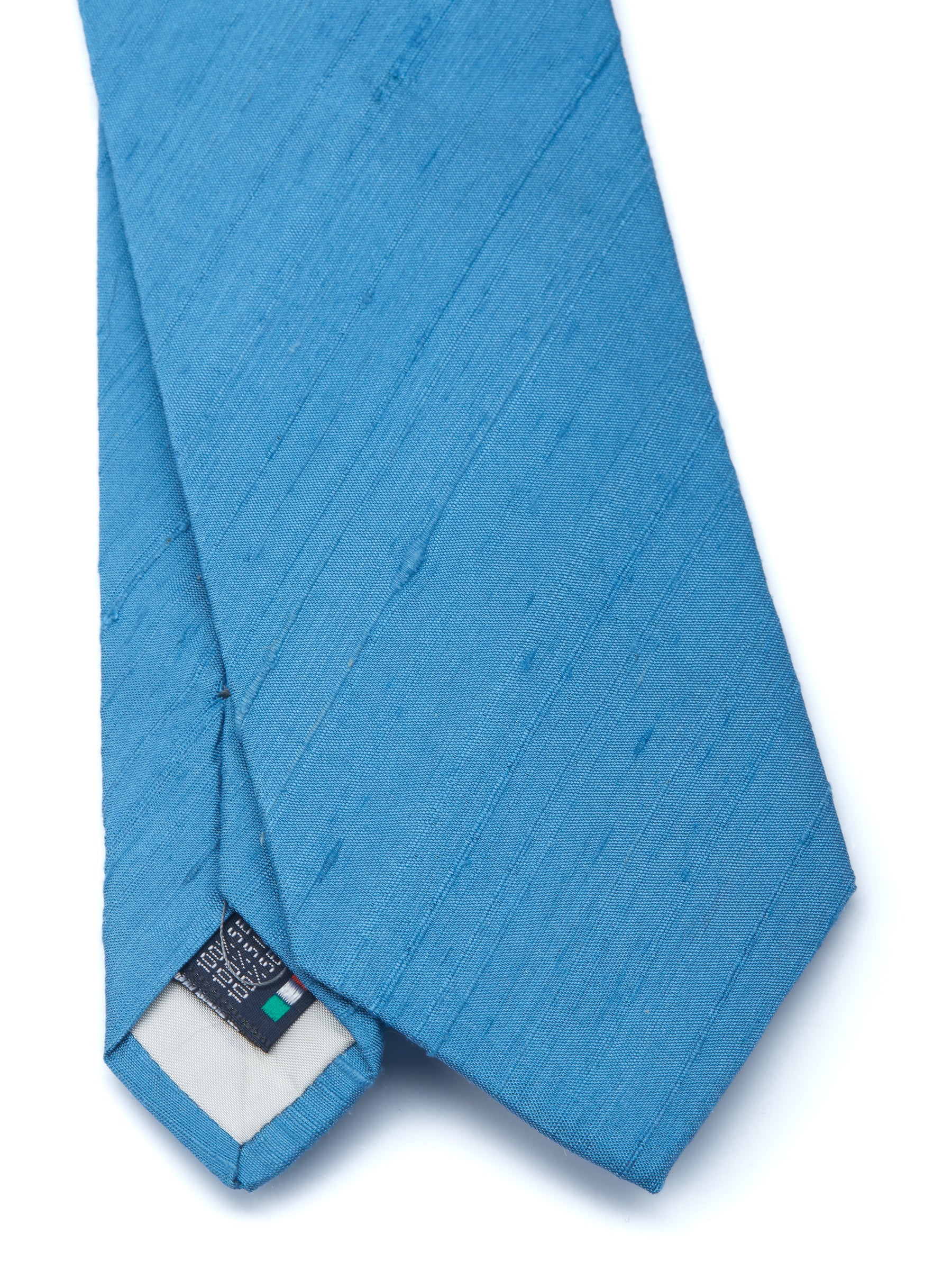 Cobalt Blue Douppion Silk Tie