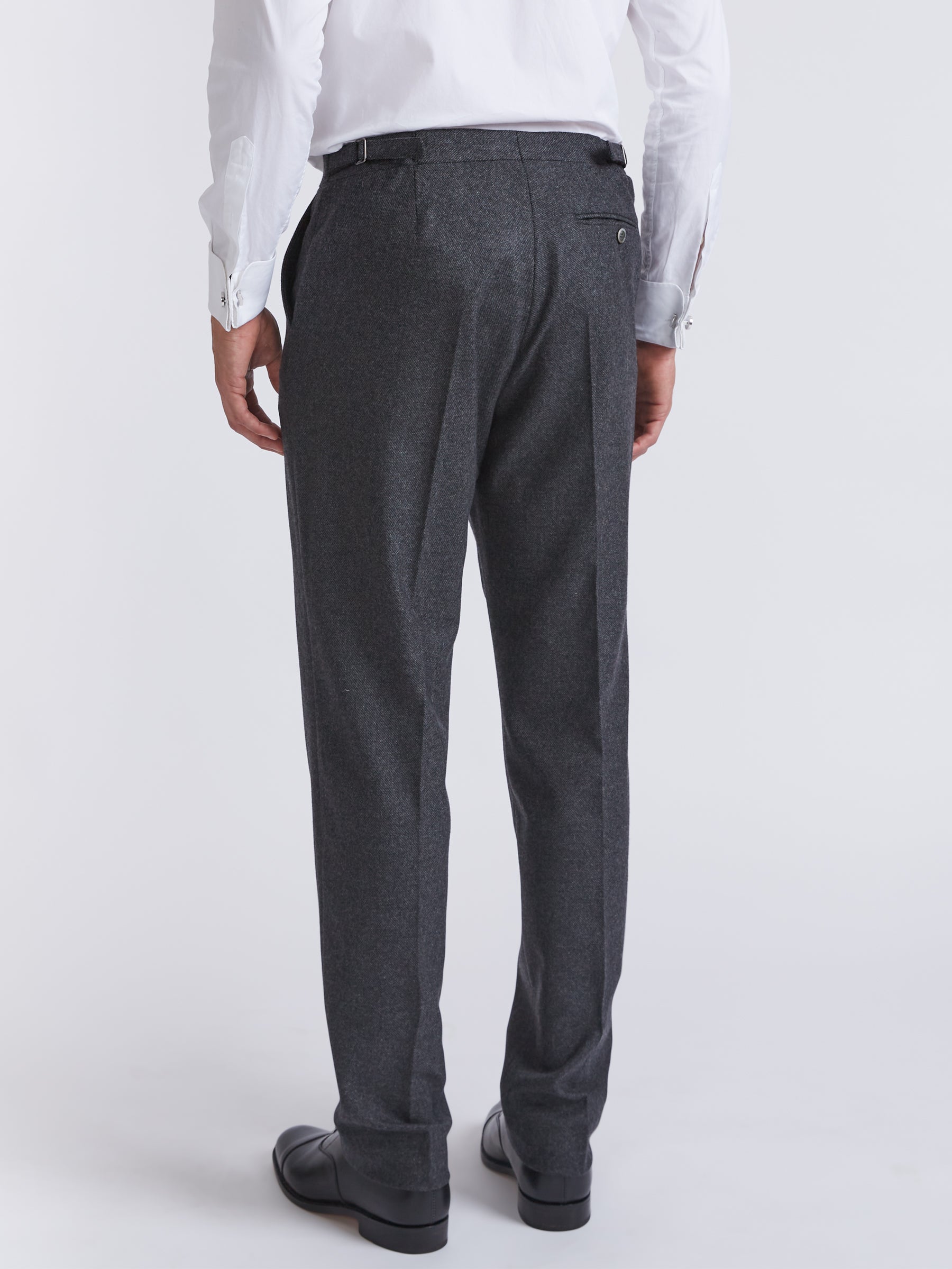 Charcoal Shaftsbury Cashmere Dress Trousers