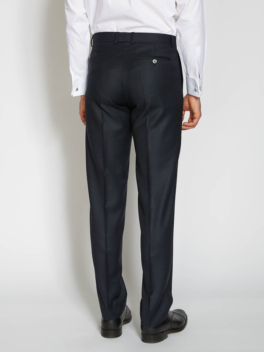 Navy Carlton Hopsack Windsor Trousers