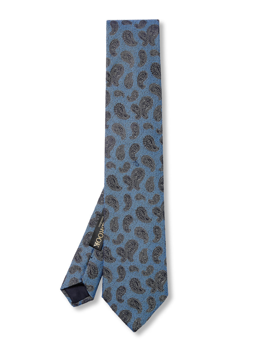 Cobalt Durlston Paisley Silk/Wool Tie