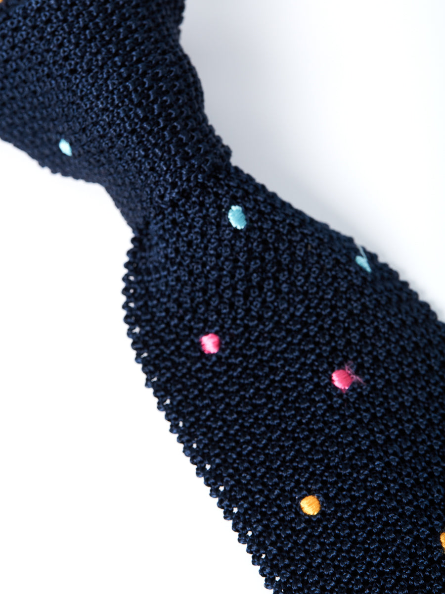 Midnight Multi Bellagio Knitted Silk Tie