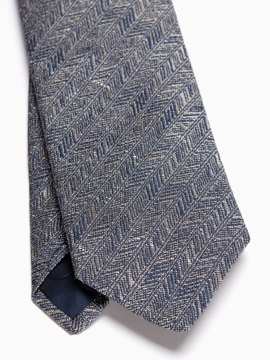 Navy Halton Silk Tie