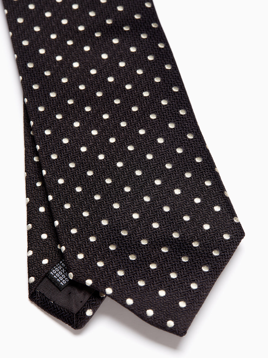 Black Pickwick Silk Tie