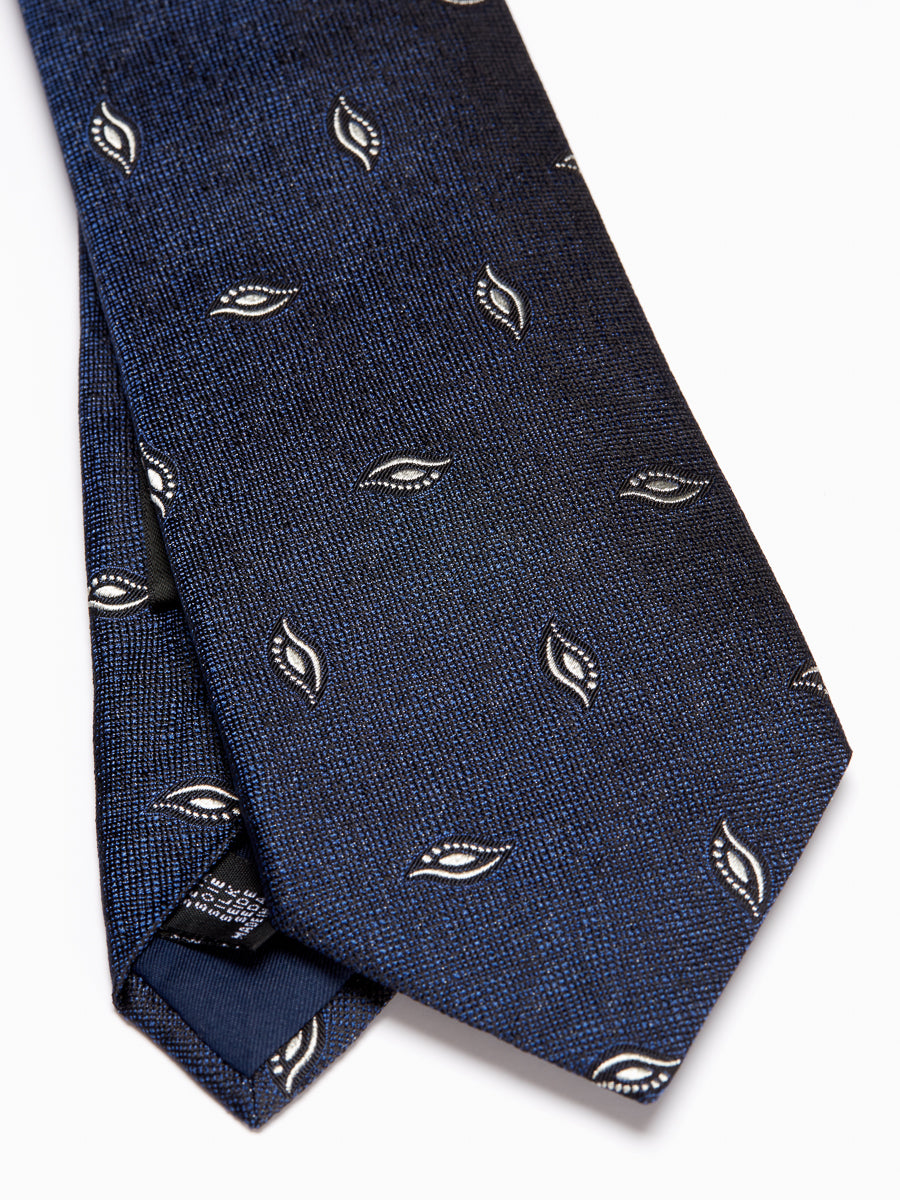 Navy Studland Silk Tie