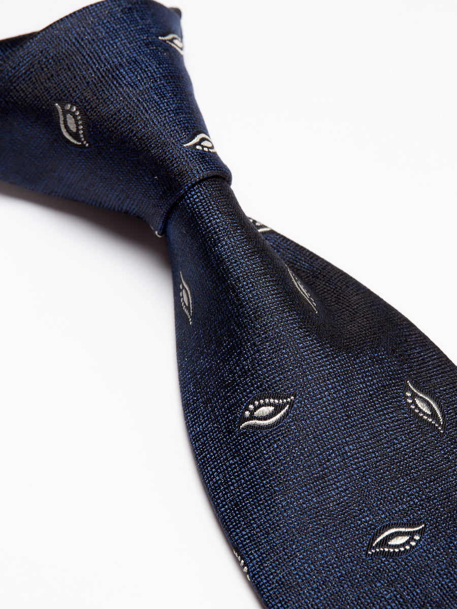 Navy Studland Silk Tie