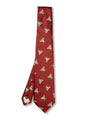 Red Gold Bees Silk Tie