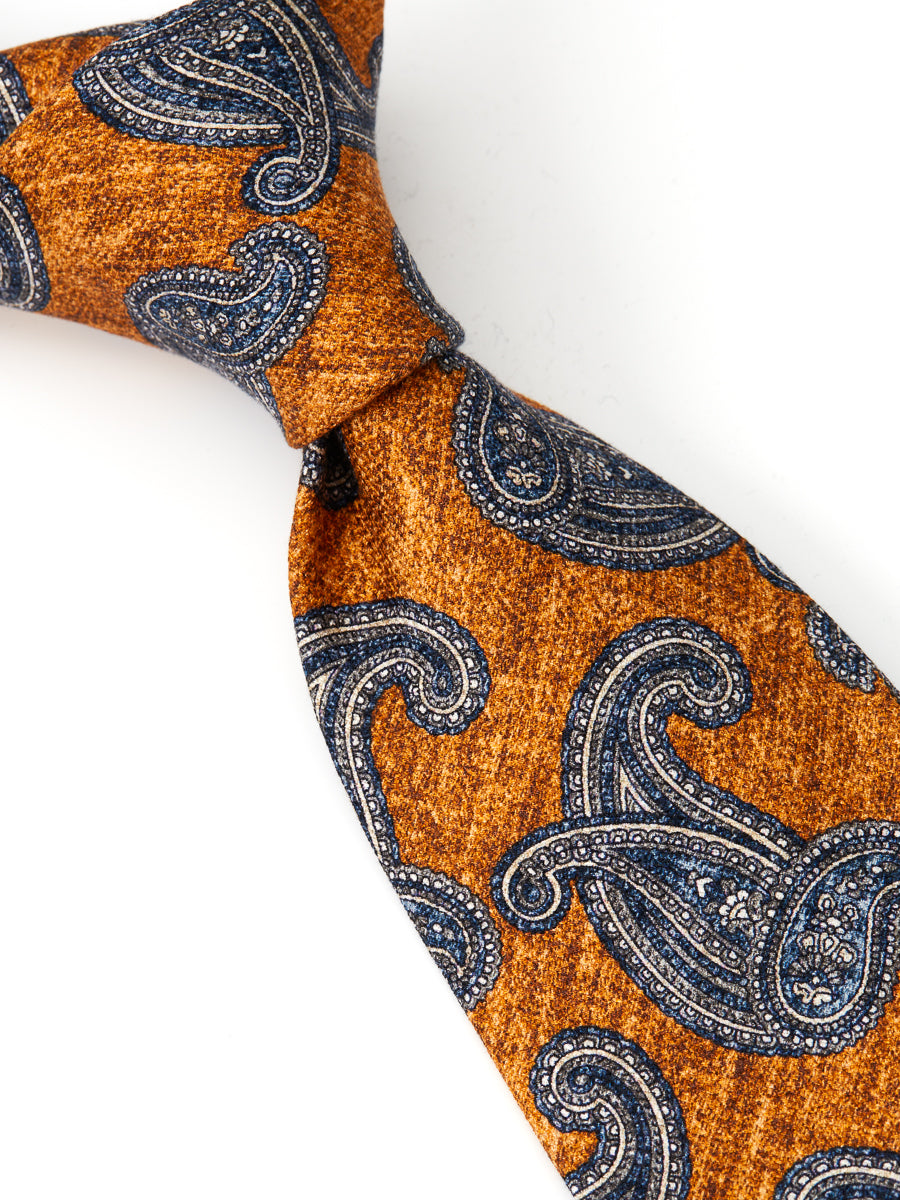 Yellow Halworth Silk Tie