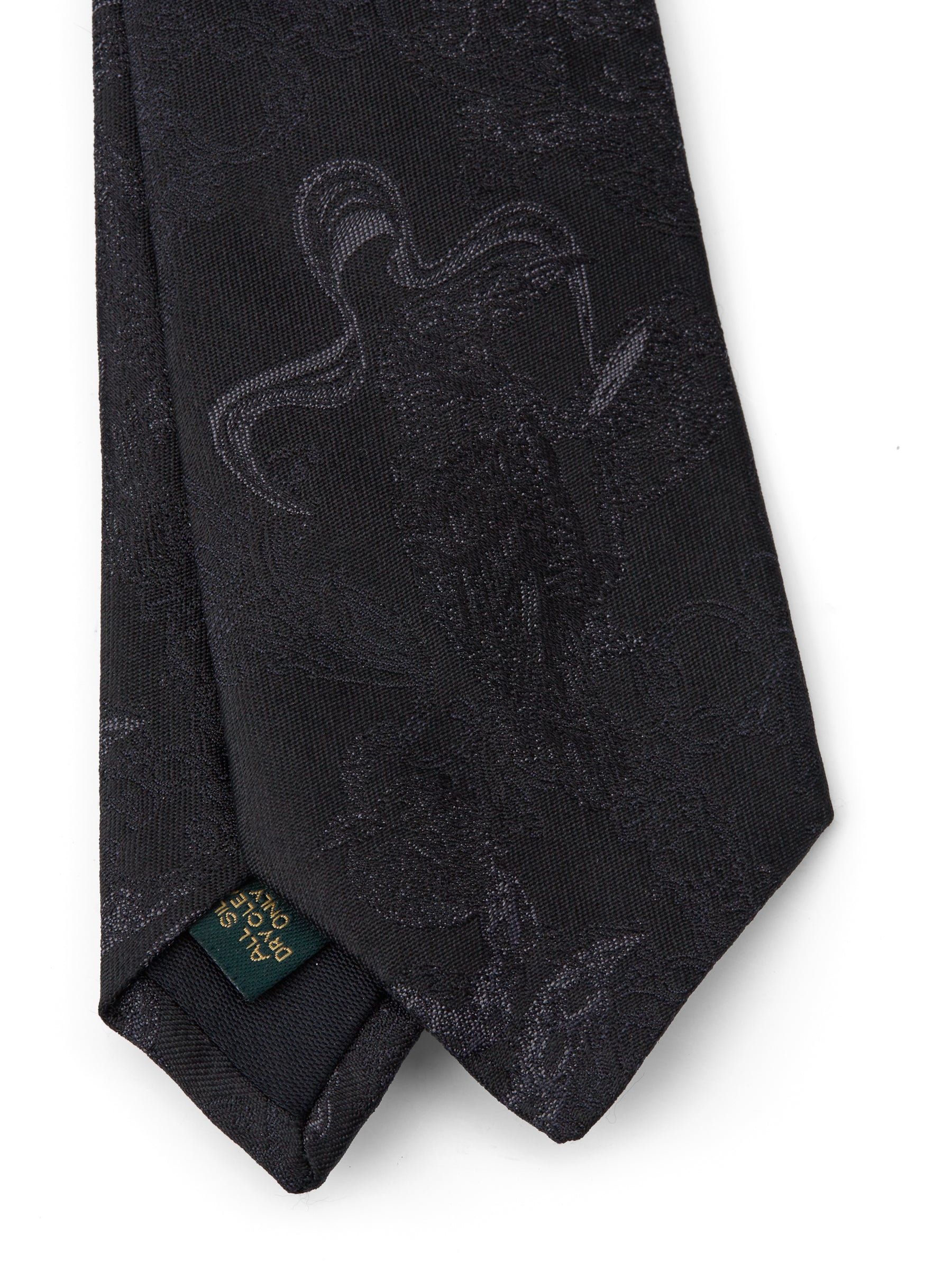Black St Giles Silk Tie