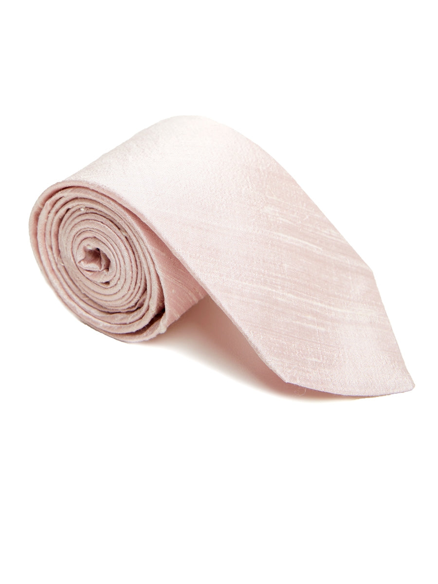 Dusty Pink Douppion Silk Tie