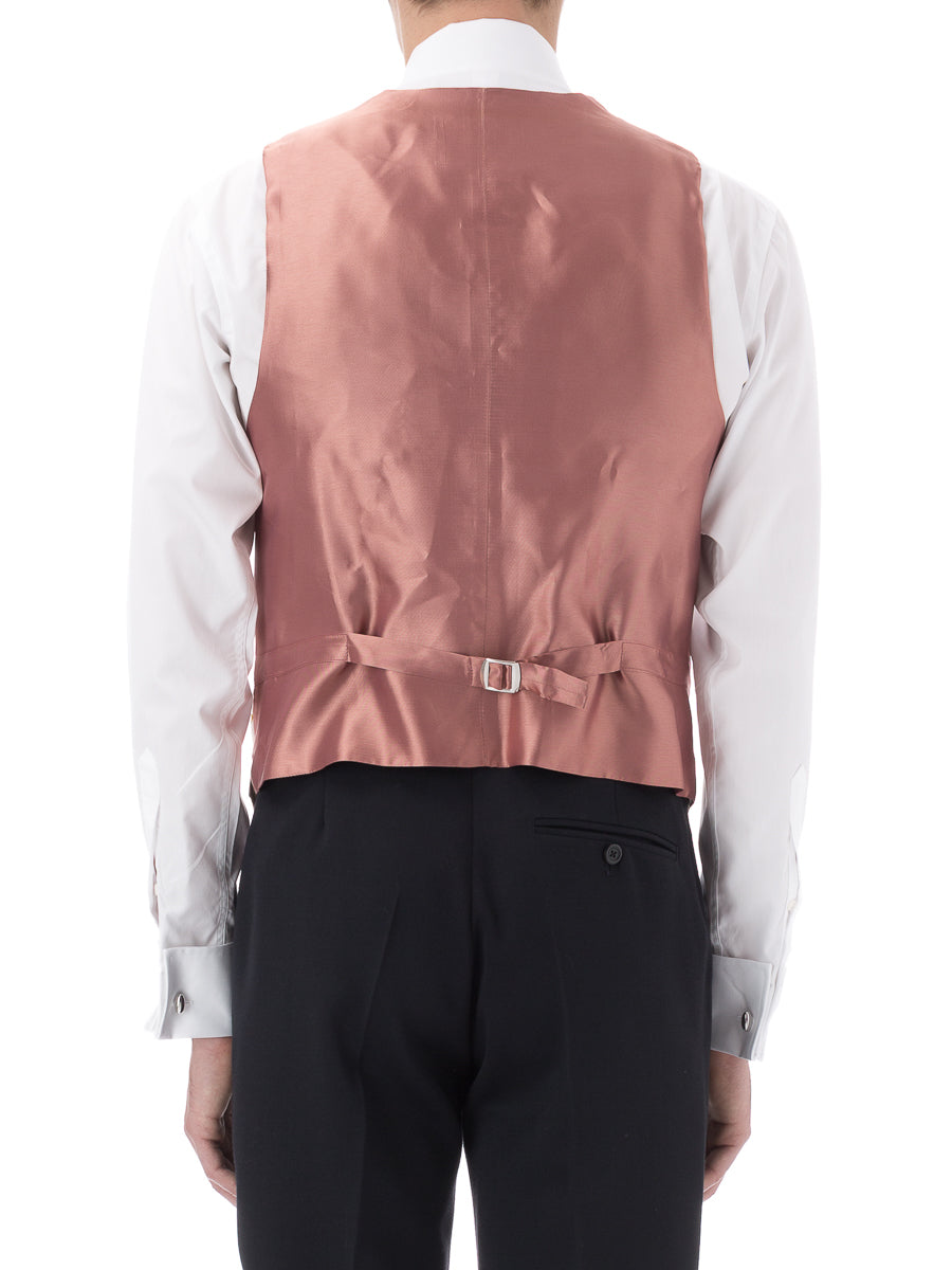 Silk waistcoat mens top