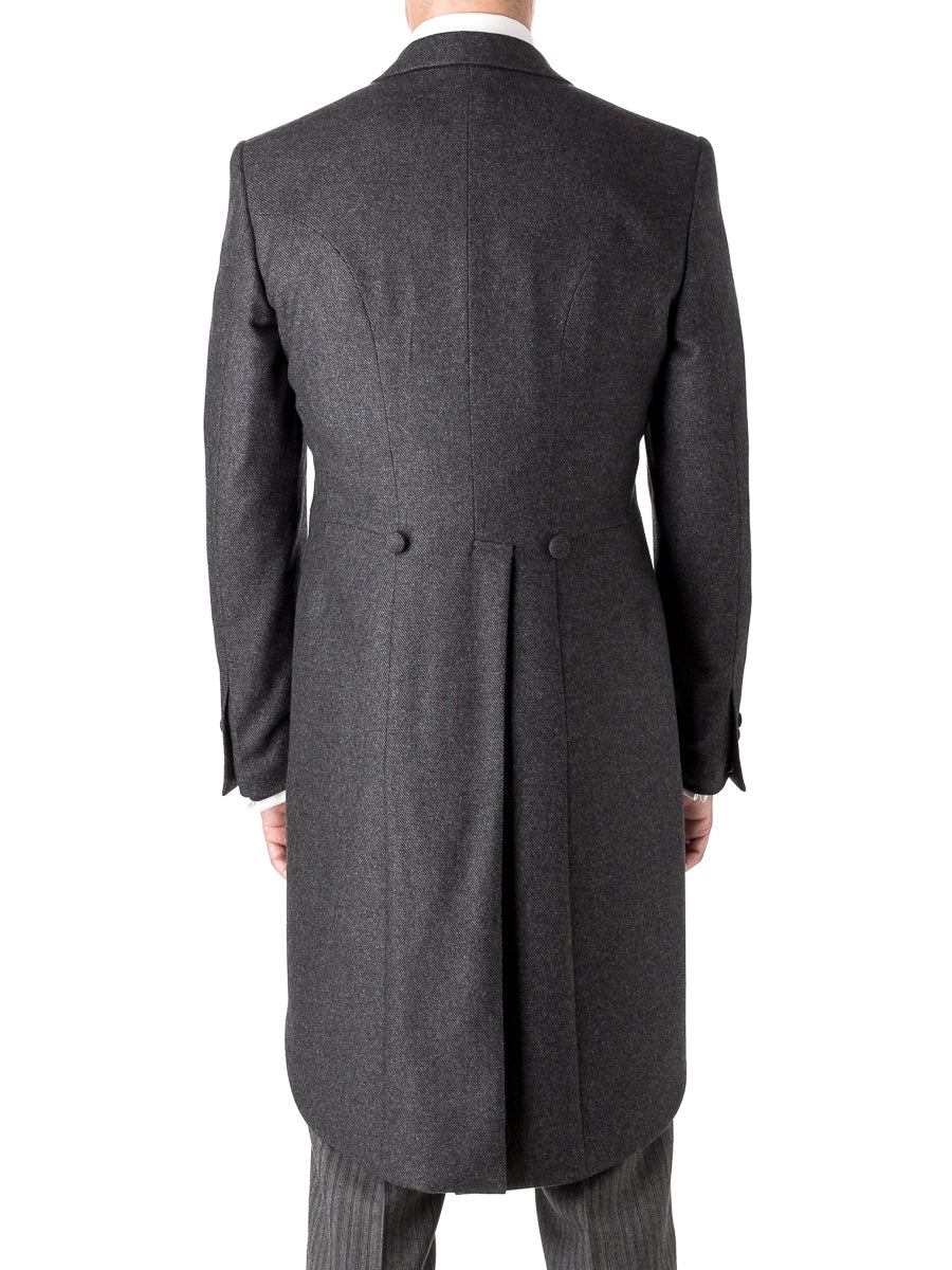 Charcoal Shaftesbury Cashmere Wool Morning Coat