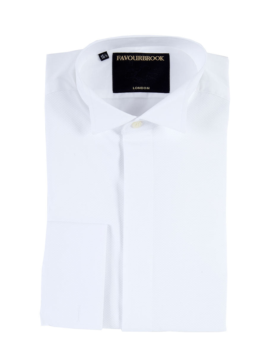 White Poplin/Marcella Cotton Wing Collar Dress Shirt Favourbrook White Poplin/Marcella Cotton Wing Collar Dress Shirt Favourbrook