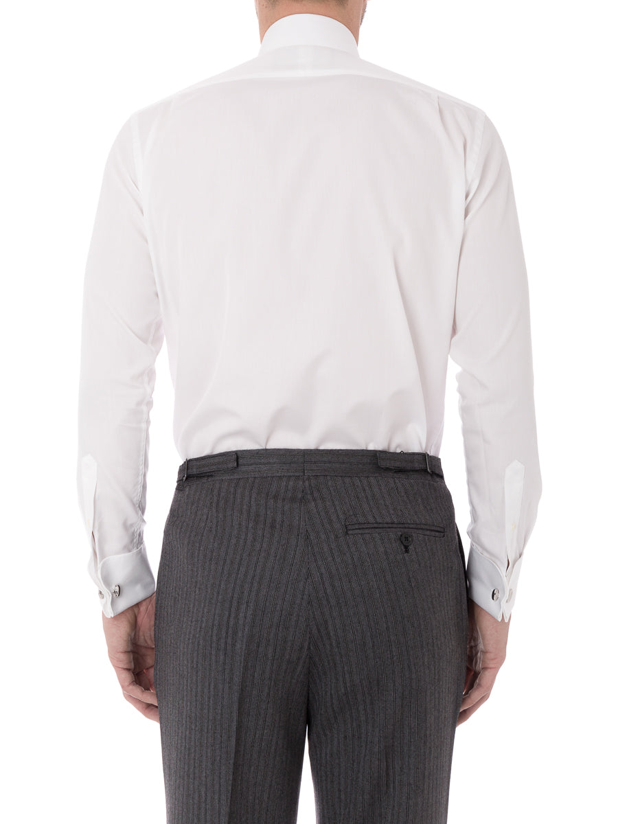 White Poplin Cotton Gatsby Shirt