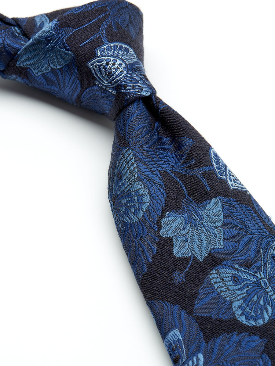 Navy Brimstone Silk Tie